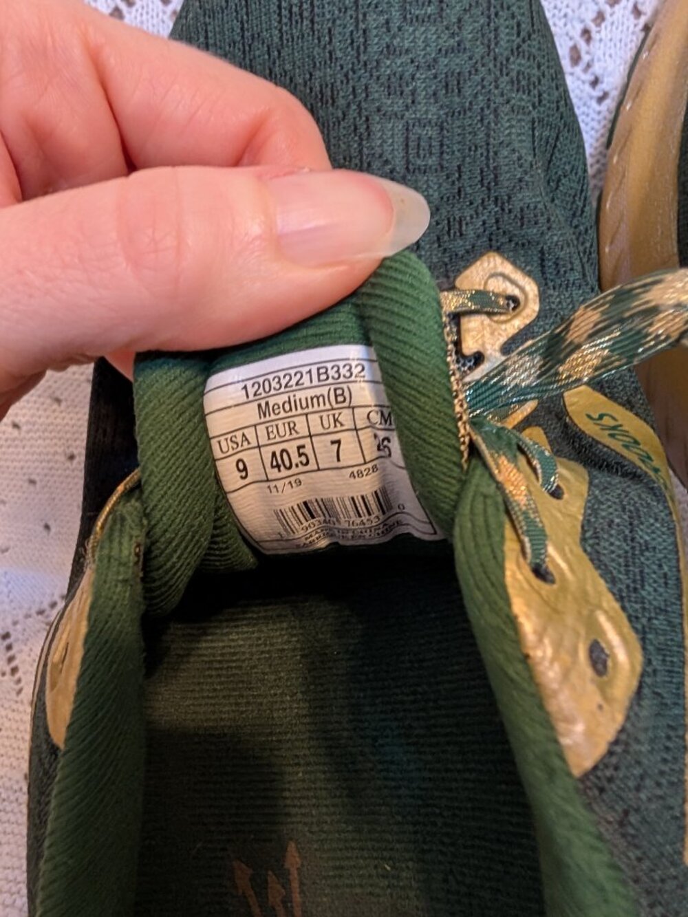 Brooks Launch 7 running shoe Run Lucky St. Patricks Day Green gold size 9 - Picture 6 of 11